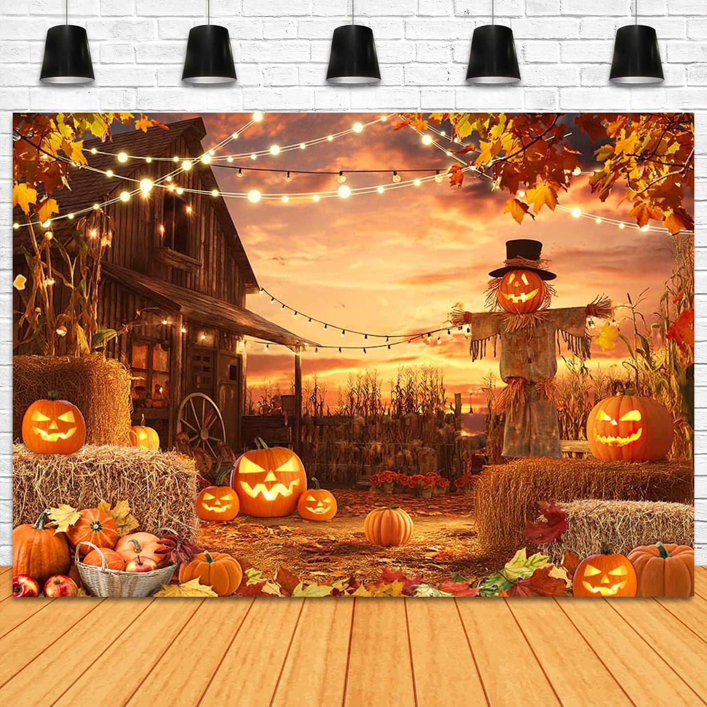 Mocsicka 10x8ft Halloween Photography Backdrop for Parties