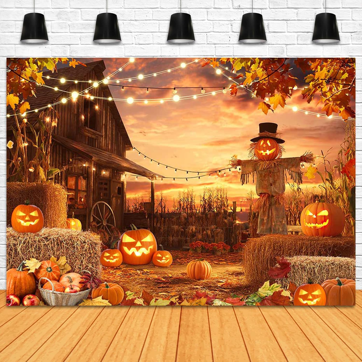 Mocsicka 10x8ft Halloween Photography Backdrop for Parties