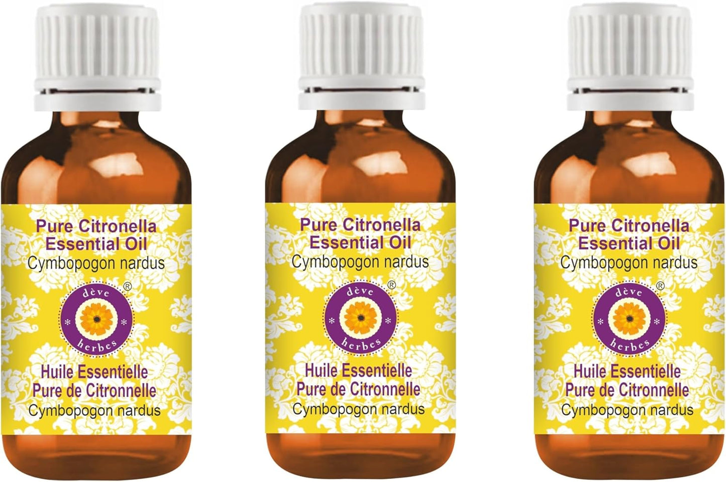 Deve Herbes Pure Citronella Essential Oil for Skin and Hair Care