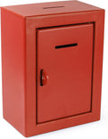 Secure Metal Charity Collection Box - Steel Drop Box for Donations