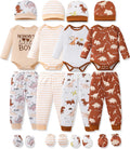 Newborn Baby Boy Girl Clothes Unisex 20-Pc Essentials Set - Soft