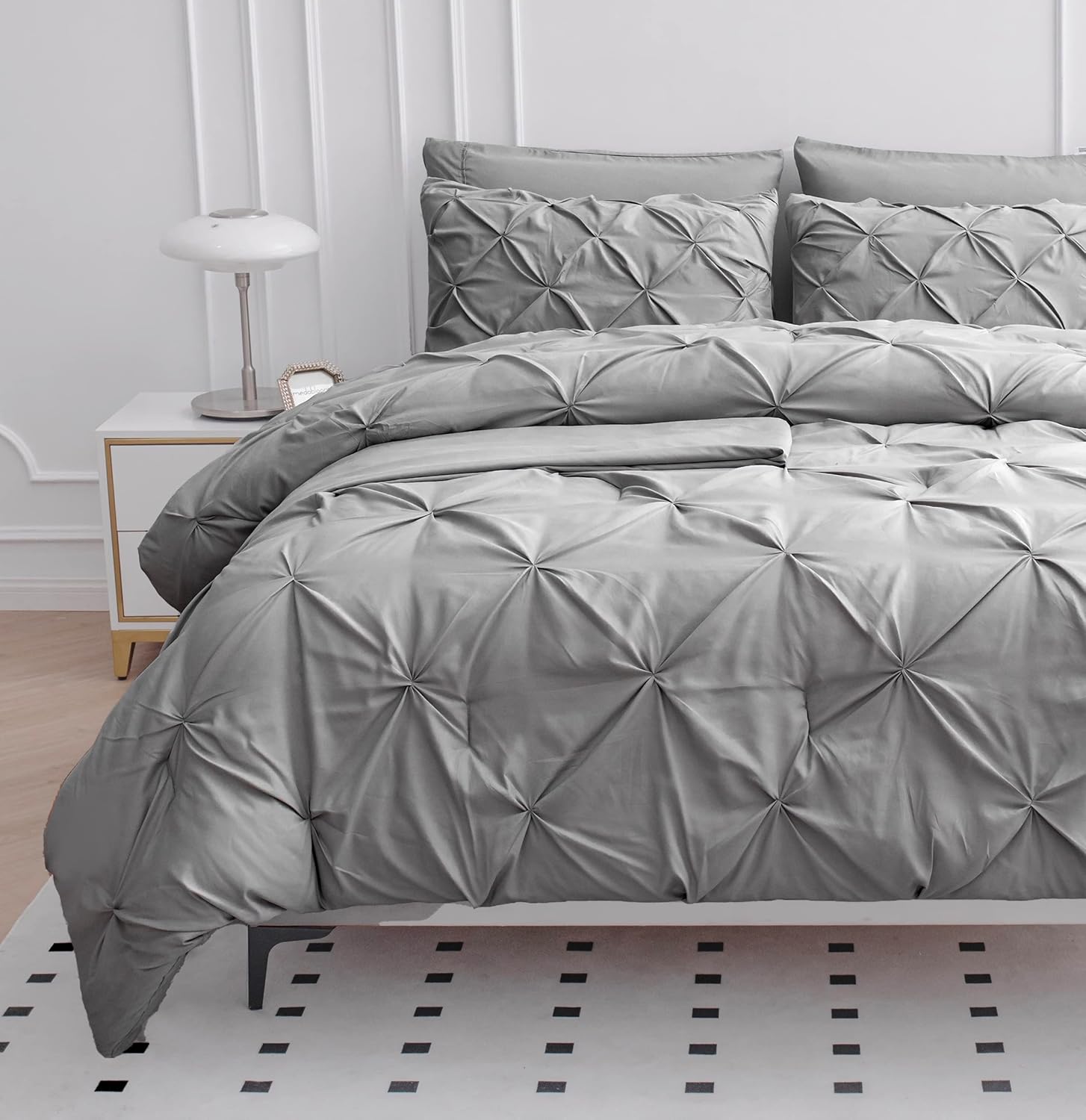 Lane Linen Full Size Comforter Set - 7 Piece Bed in a Bag