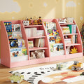 4 Tier Kids Bookshelf Set of 2 for Organized Reading Spaces