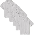 Boys Cotton Pique Short-Sleeve School Uniform Polo - Classic Fit
