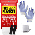 JJ CARE Fire Blanket 6.5x6.5ft for Home Safety and Kitchen