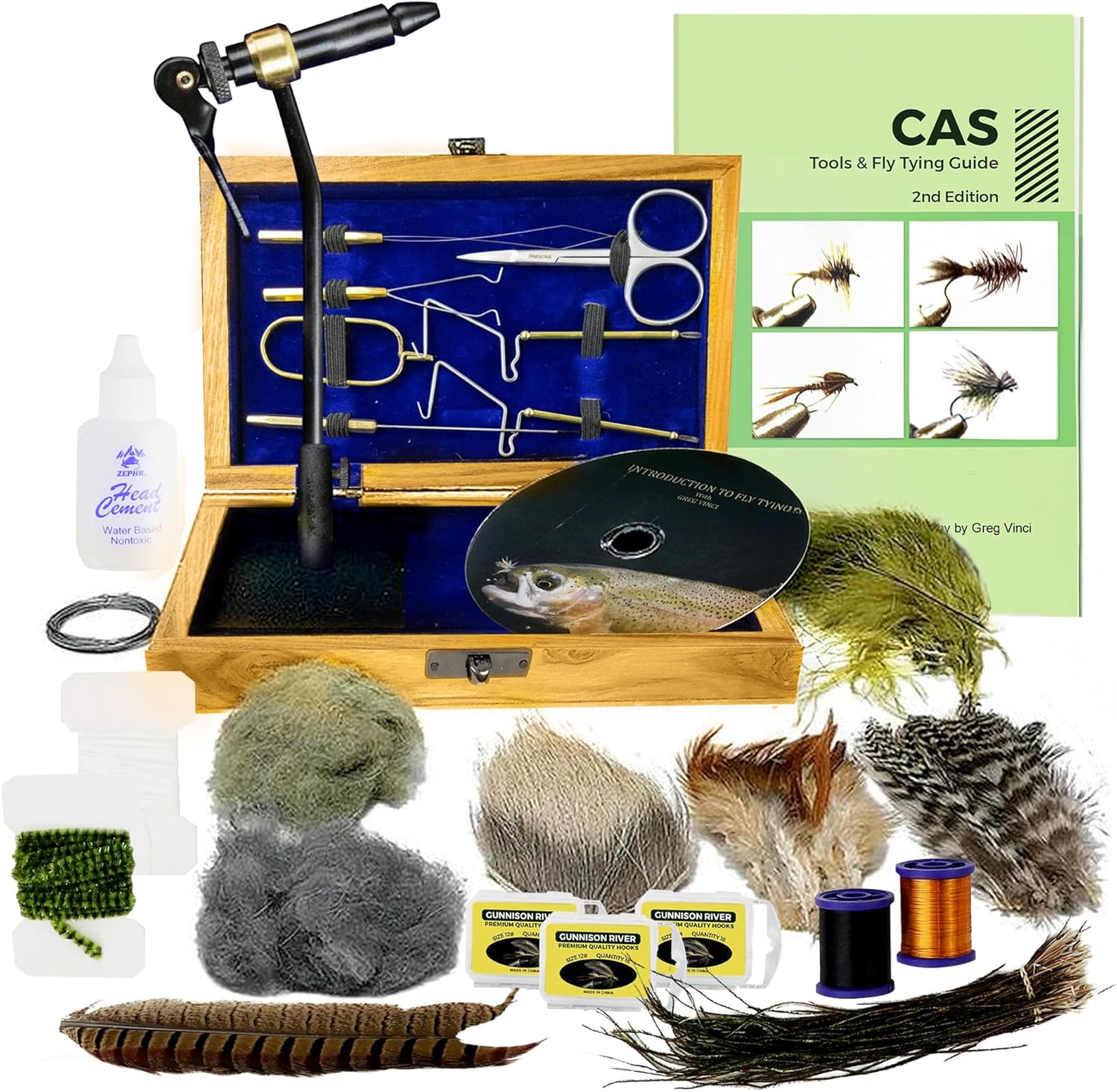 Complete Fly Tying Kit for Beginners & Pros