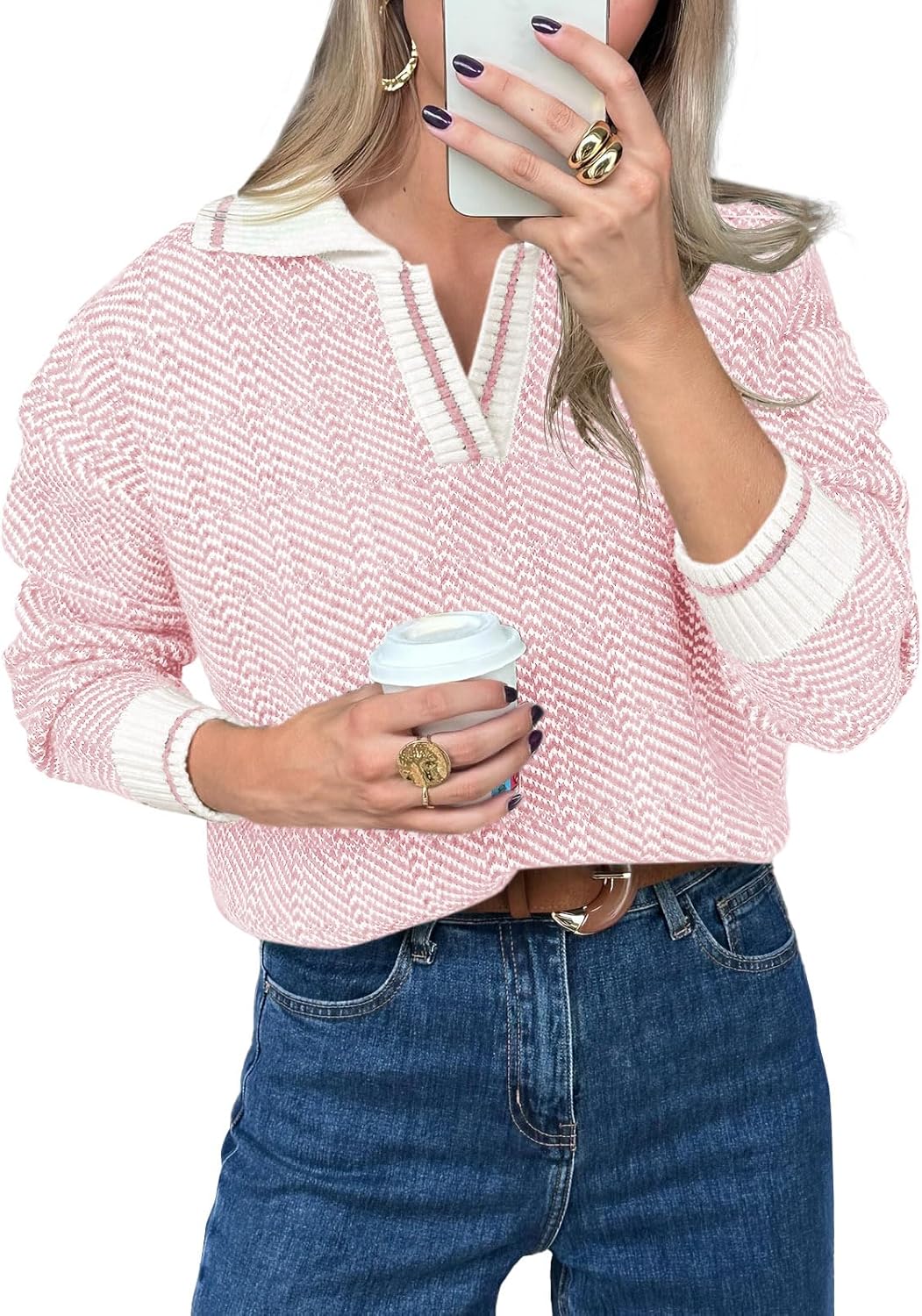 Saodimallsu Womens Fall Sweaters Tops for Cozy Style and Comfort