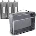 Toy Storage Bag X-Large 4 pc Grey Set - Travel Toy Organizer