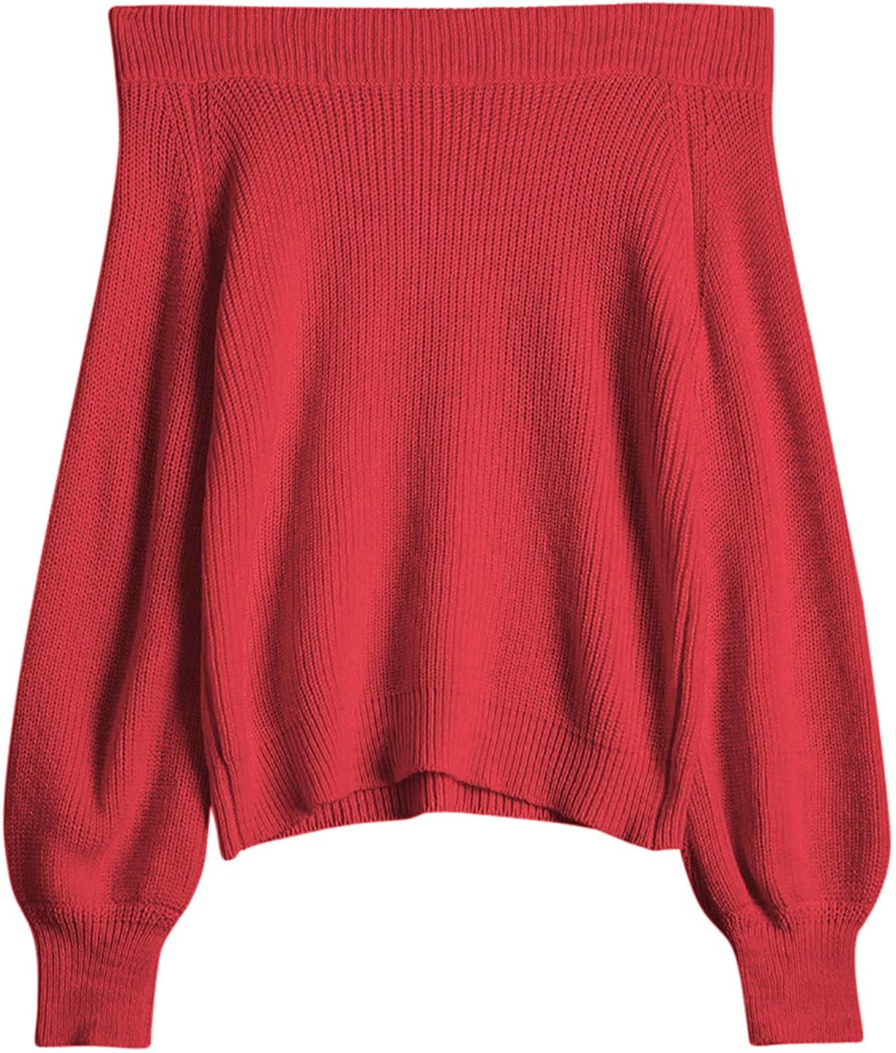 ZAFUL Off Shoulder Knit Sweater for Women - Cozy Pullover Top