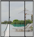 Double Opening Magnetic Screen Door for Sliding French Doors