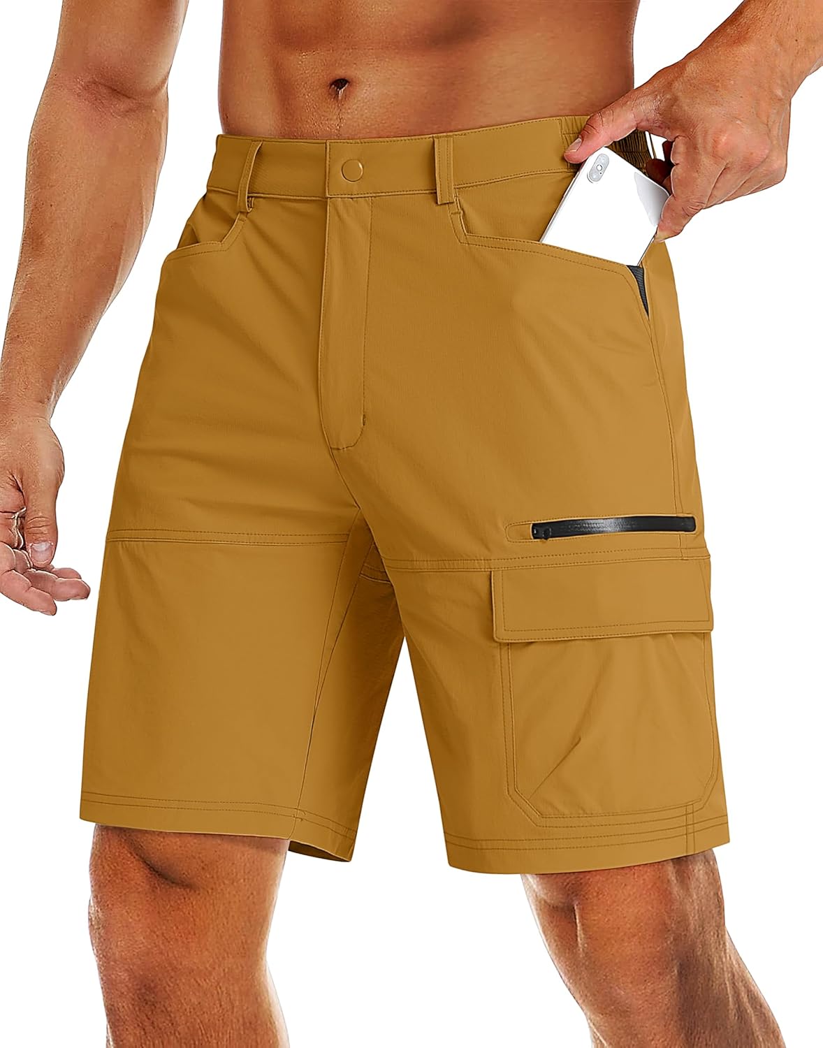 MAGCOMSEN Men's Hiking Cargo Shorts for Outdoor Activities
