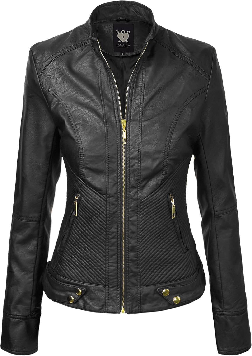 Lock and Love Slim Fit Stylish Vegan Leather Moto Jacket Review