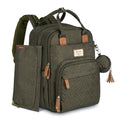 RUVALINO Diaper Bag Backpack Olive Green - Large, Water-Resistant