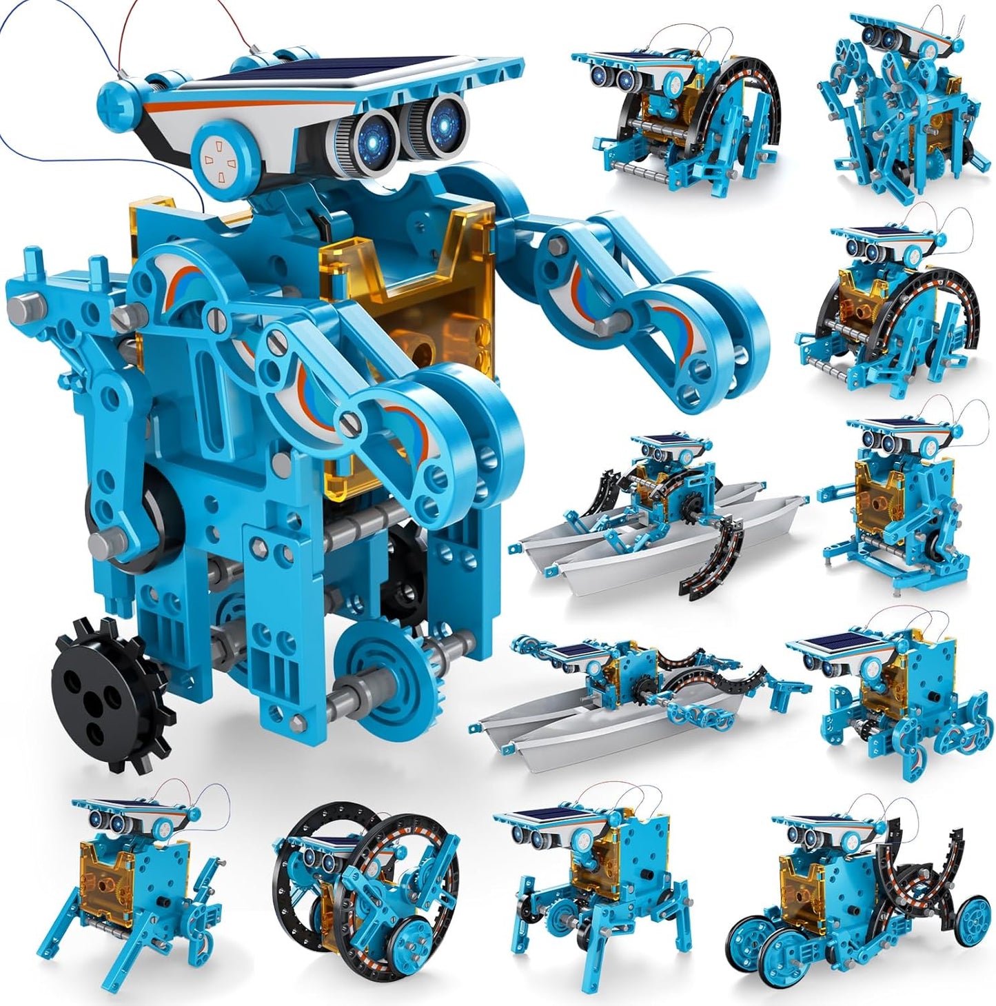 DIY Solar Robot Kit for Boys 8-13, STEM Education, Solar-Powered Fun!