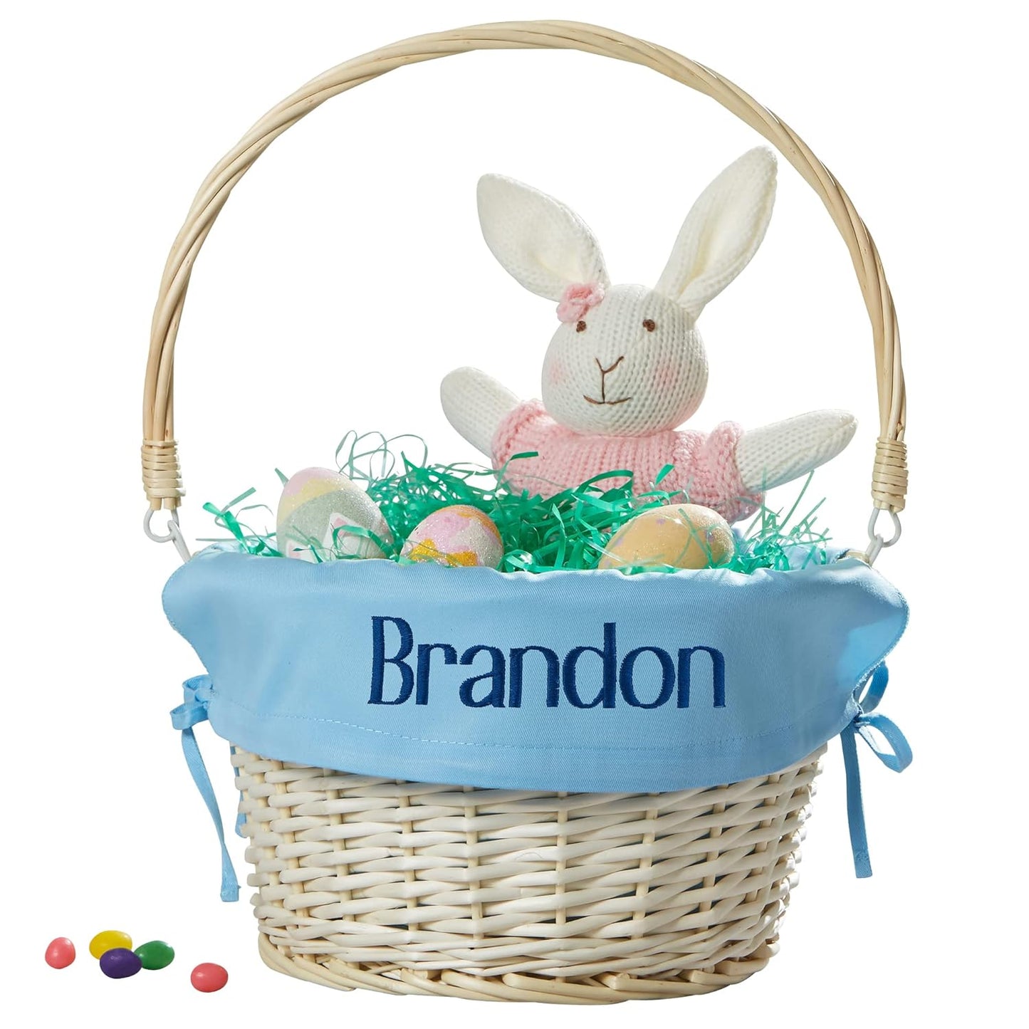 Personalized Hand-Woven Willow Easter Basket for Kids Fun