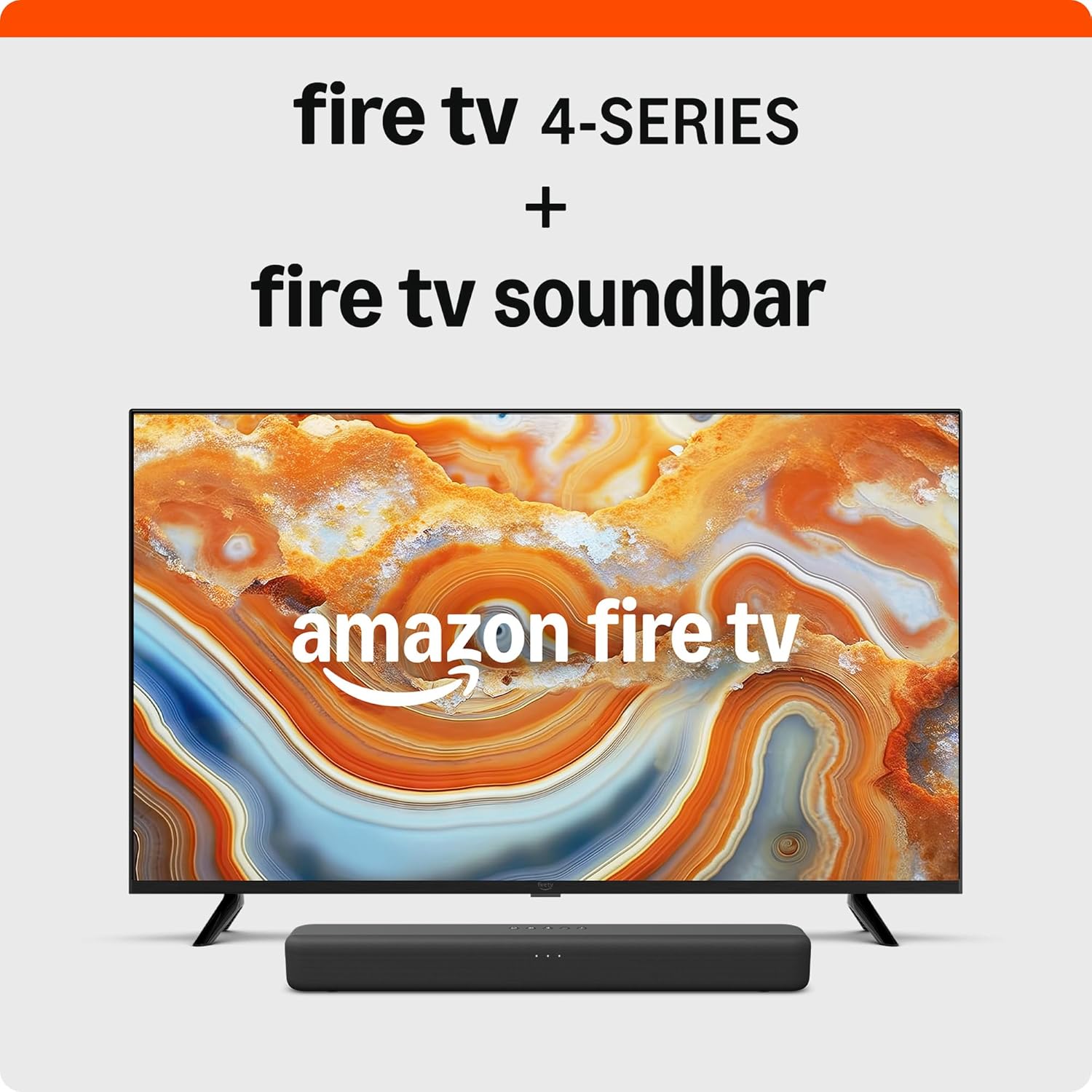 Immerse Yourself:  Fire TV 43 4-Series with Fire TV Soundbar