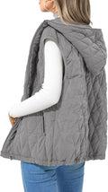 PRETTYGARDEN Women's Hooded Zip Up Vest - Cozy Layering Staple
