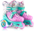 Adjustable Roller Skates for Kids - Light Up Flash Wheels Beginner