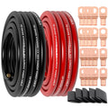 1/0 Gauge CCA Wire 20Ft Black/Red - Heavy Duty Battery Cable