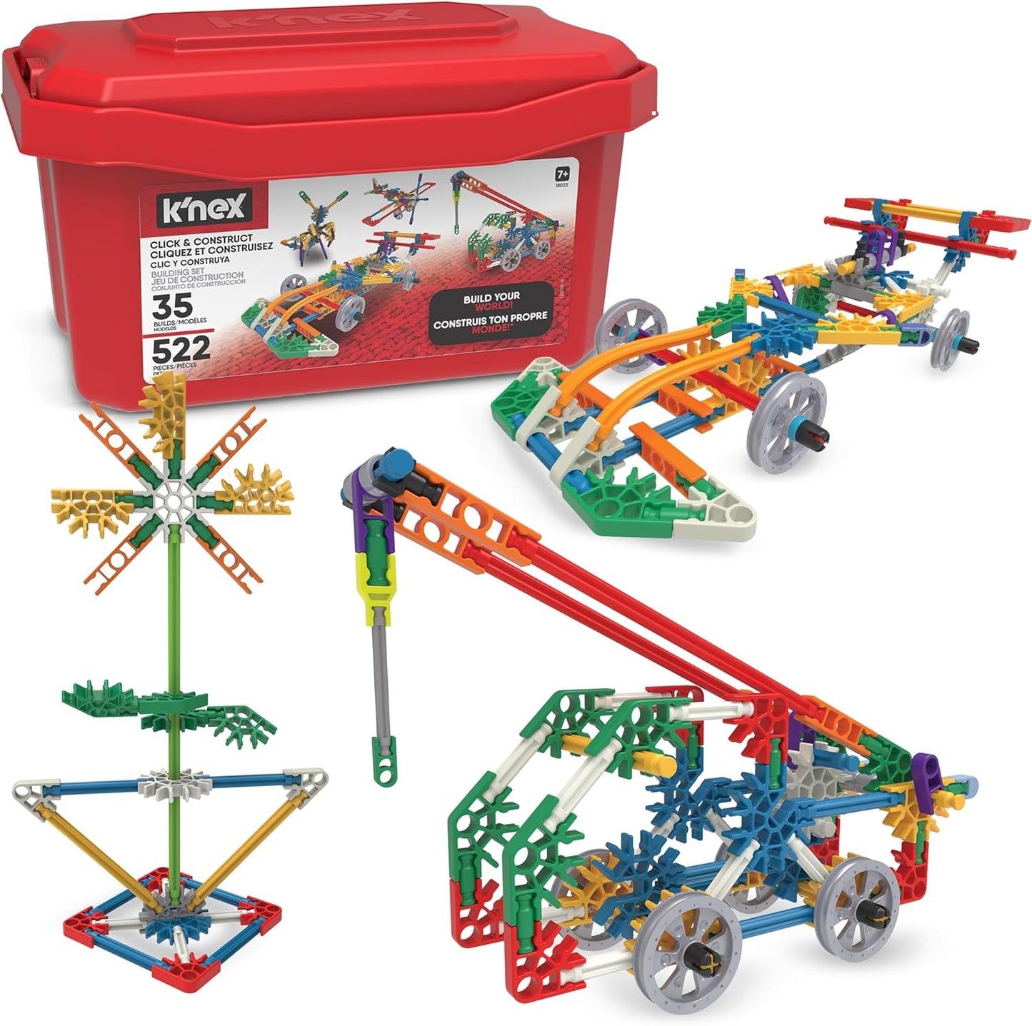522-Piece K'NEX STEM Building Set - Creative Play for Ages 7+