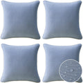 Decorative Outdoor Water Repellent Throw Pillows Set of 4 - Powder