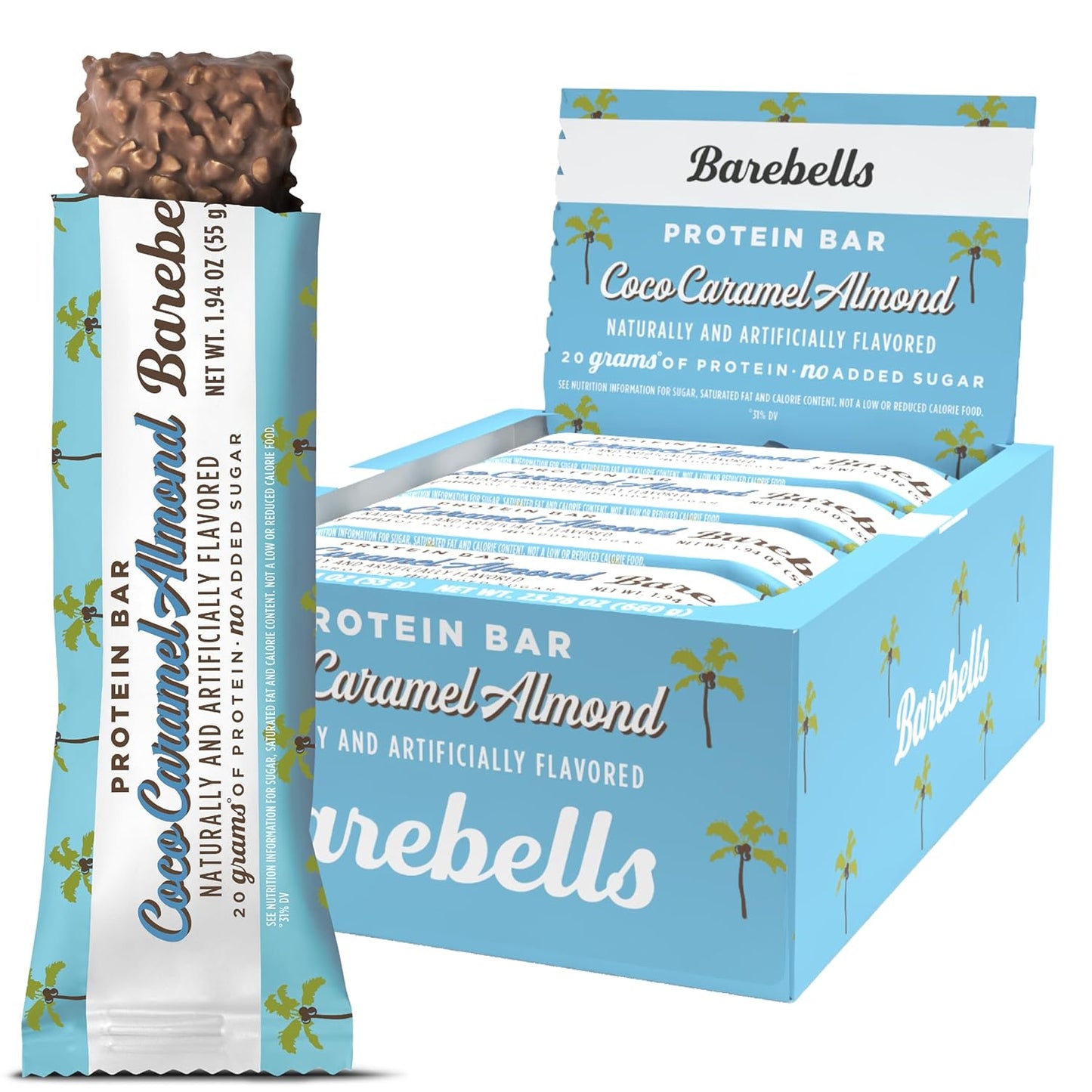 Barebells Protein Bars Coconut Caramel Almond - 12 Count Treats