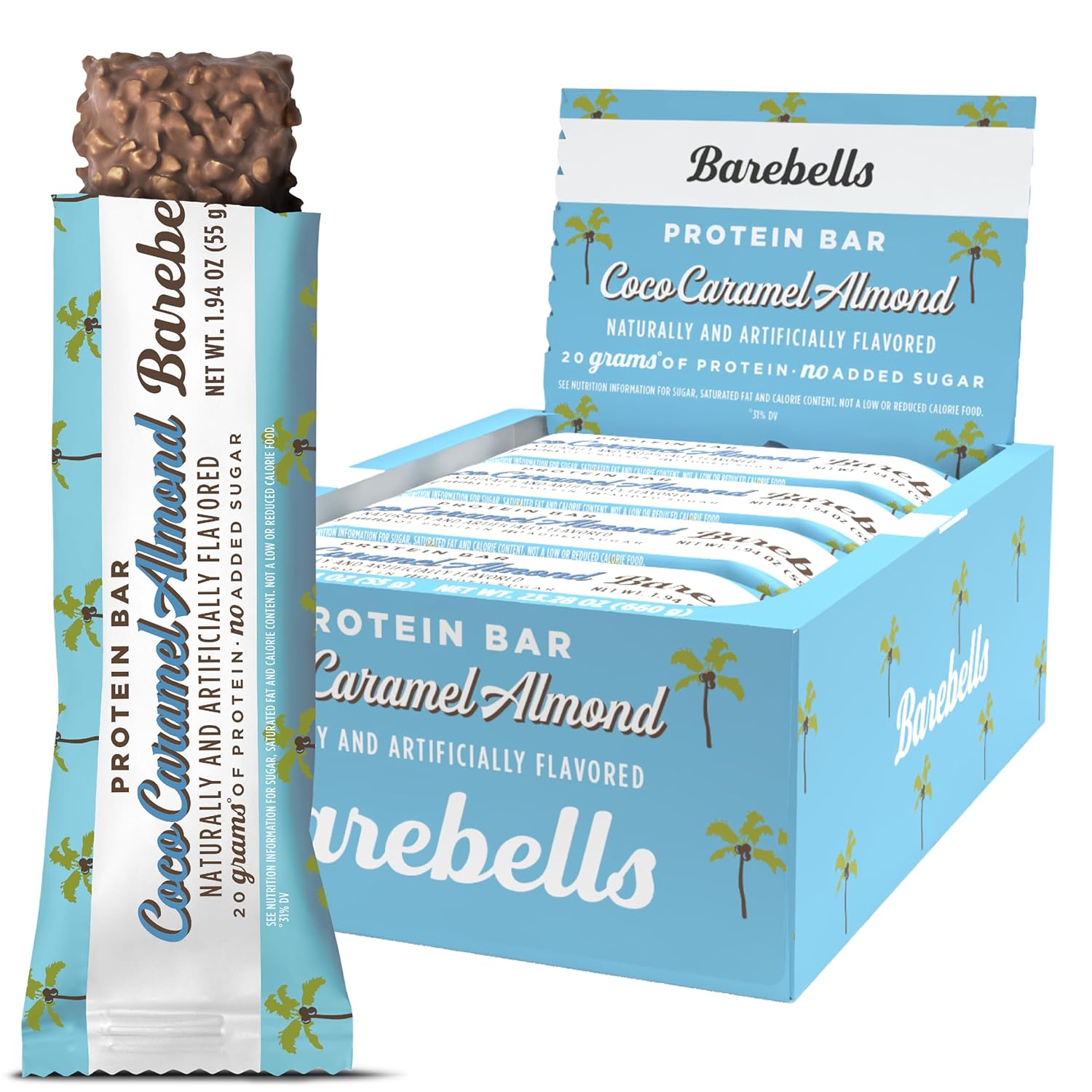 Barebells Protein Bars Coconut Caramel Almond - 12 Count Treats