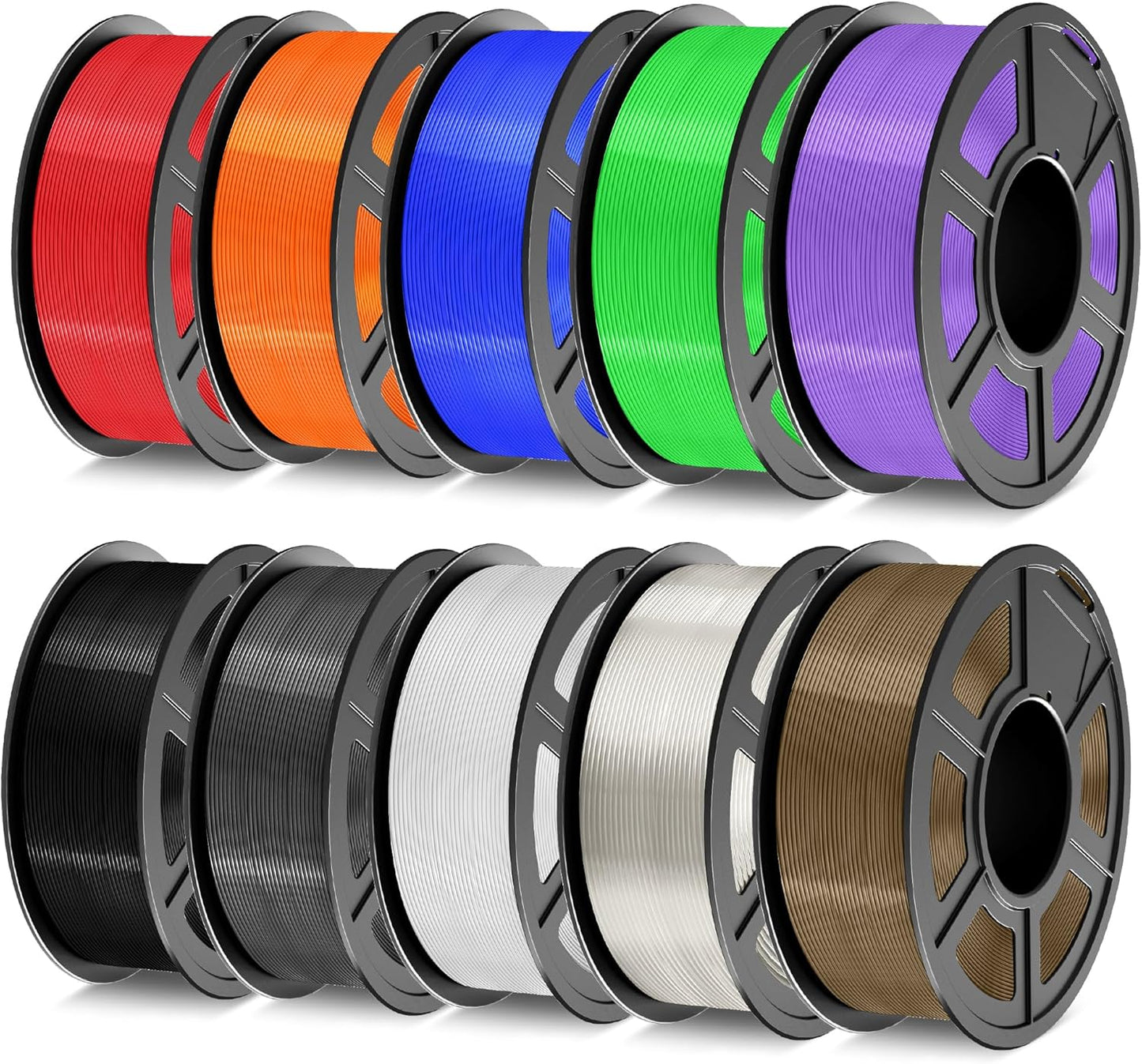 TECBEARS PETG Filament 1.75mm Bundle for 3D Printing Projects