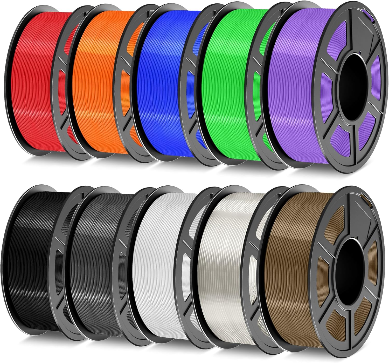 TECBEARS PETG Filament 1.75mm Bundle for 3D Printing Projects
