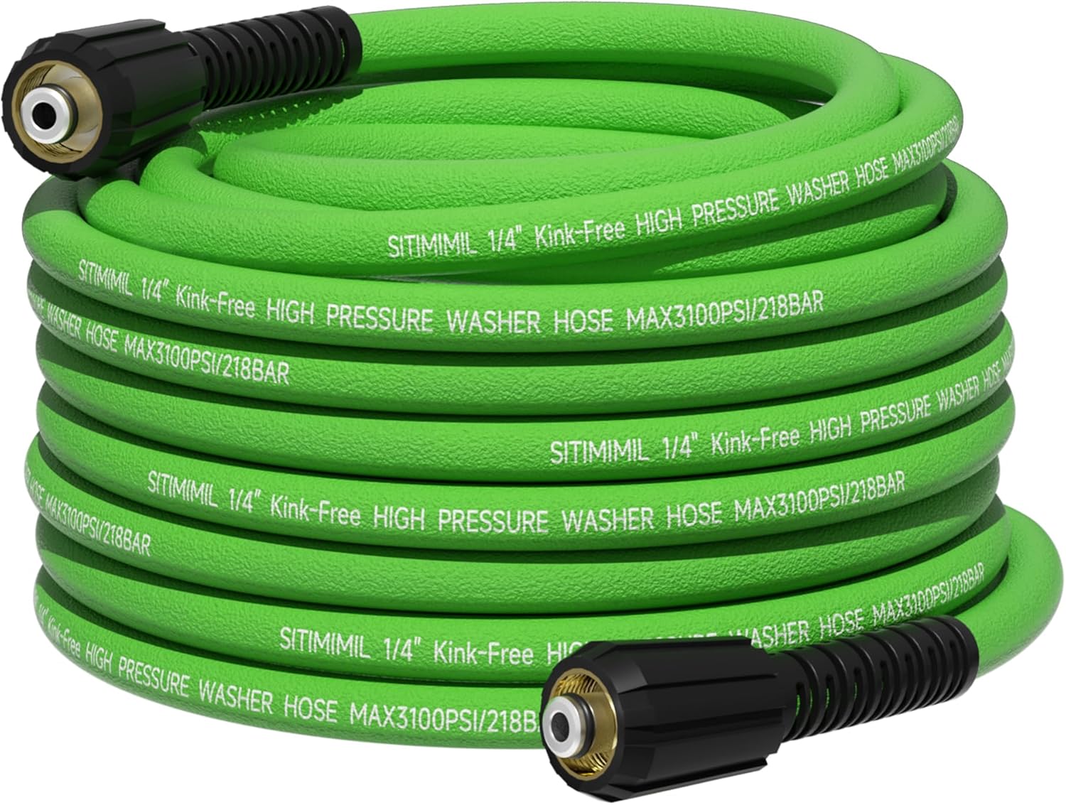 SITIMIMIL 50 FT 3100 PSI Pressure Washer Hose - Kink Resistant, Super Flexible, No-Leak Design