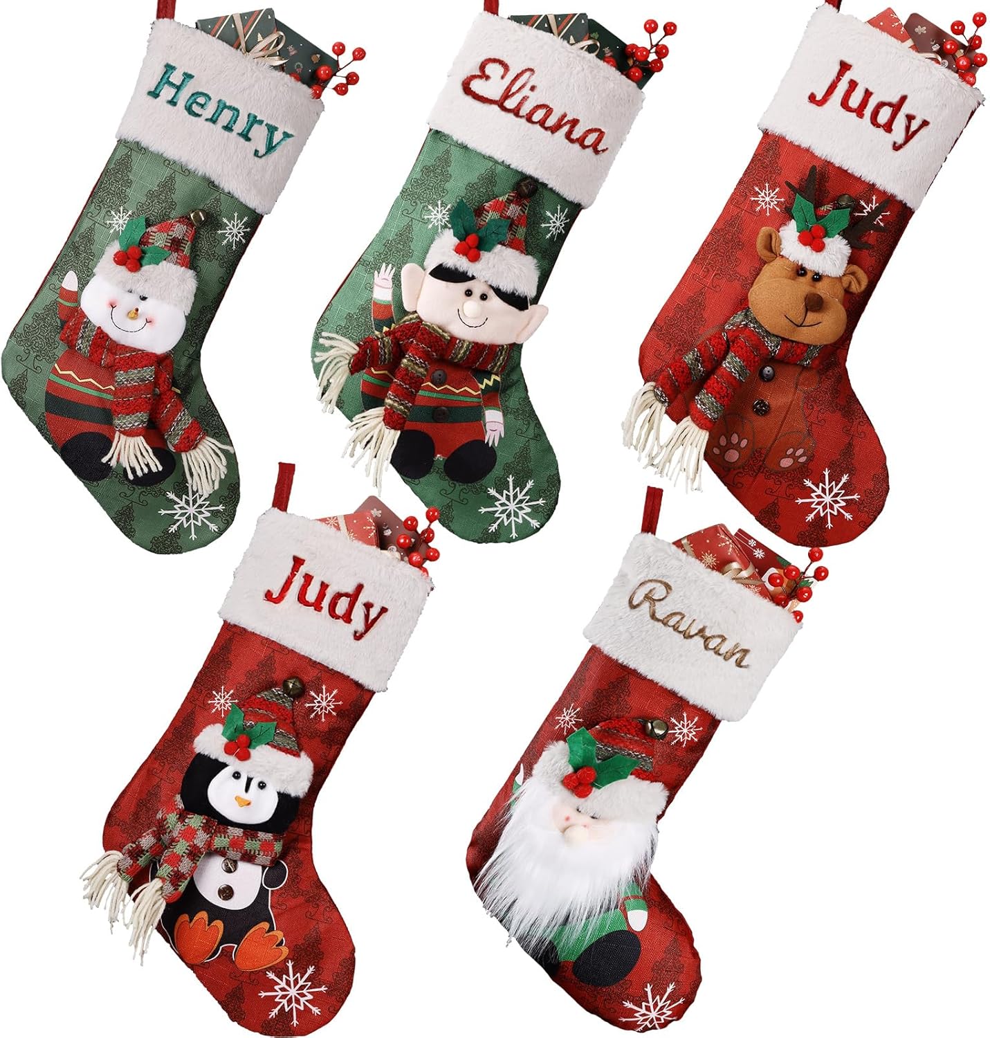 Personalized Christmas Stockings - Custom Embroidered Decor Gifts