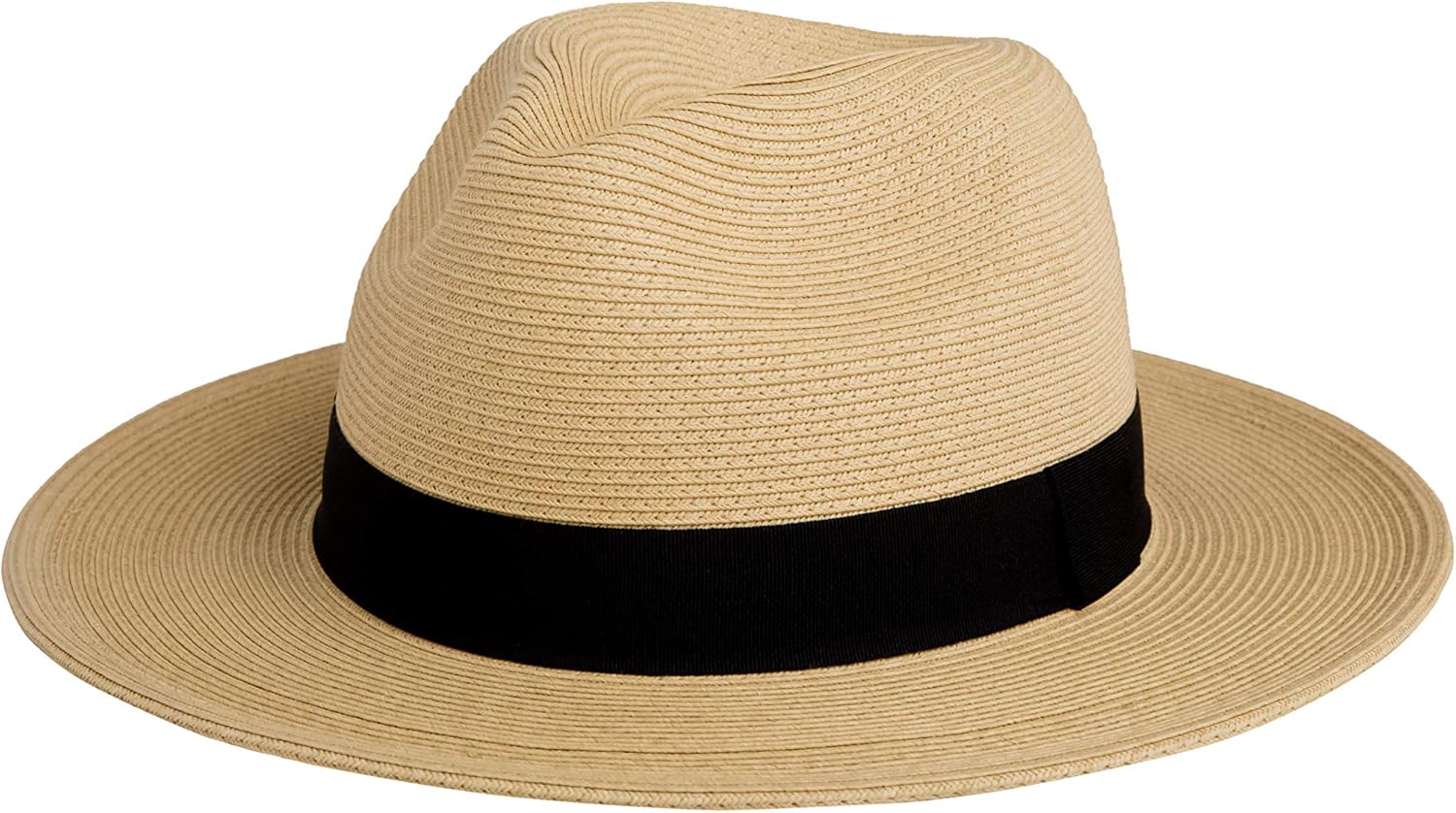 Pineapple&Star Sun Straw Fedora Beach Hat with UPF 50+ Protection
