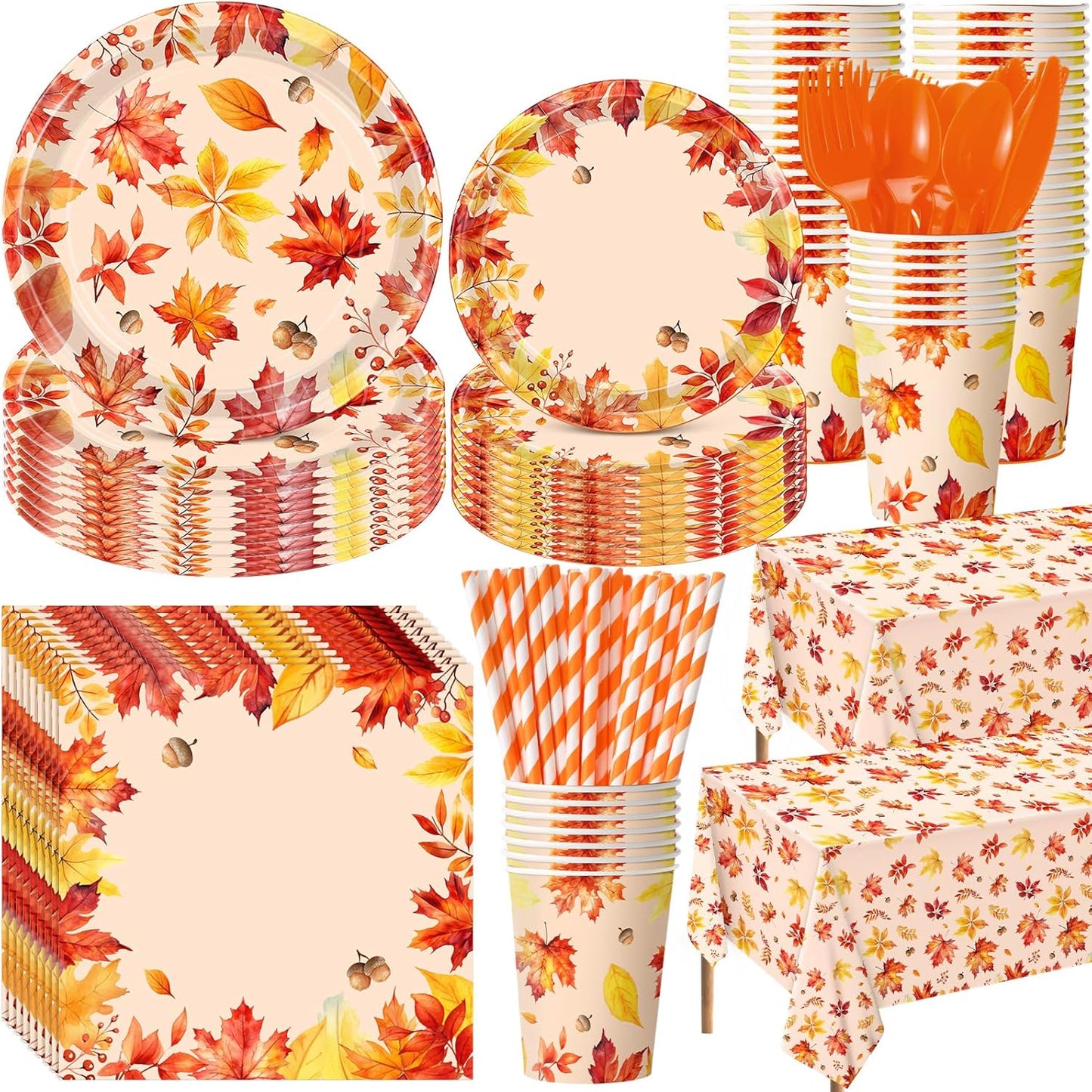 452 Pcs Fall Party Decorations for Thanksgiving and Autumn Events