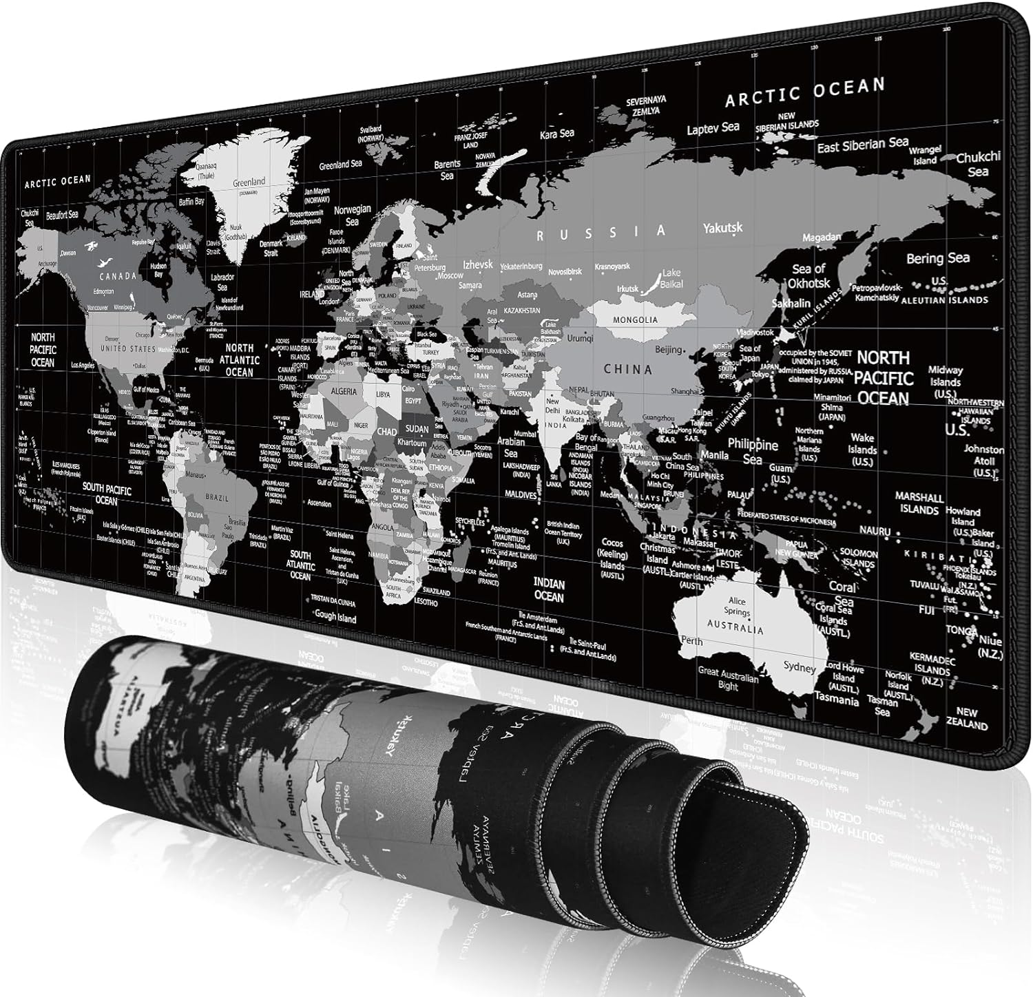 KMLVILE XL World Map Mouse Pad - Ultimate Precision & Control