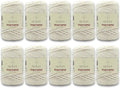 2mm Recycled Cotton Macrame Cord 10 Skeins - Soft, High Quality