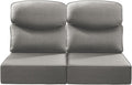 Luxury 24x24x6 Smile Outdoor Seat Cushions Set of 2 - Deep Support