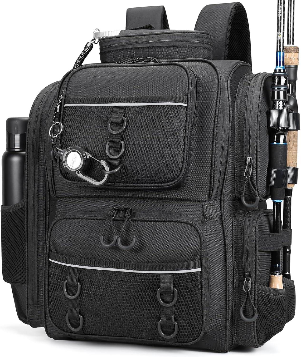 WANOON Waterproof Fishing Backpack with Rod Holders