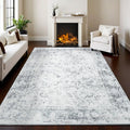 5x7 Area Rugs for Living Room - Washable, Soft Low-Pile Mat