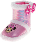 Disney Girls Plush Princess Slipper Boots Toddler to Little Kid Sizes
