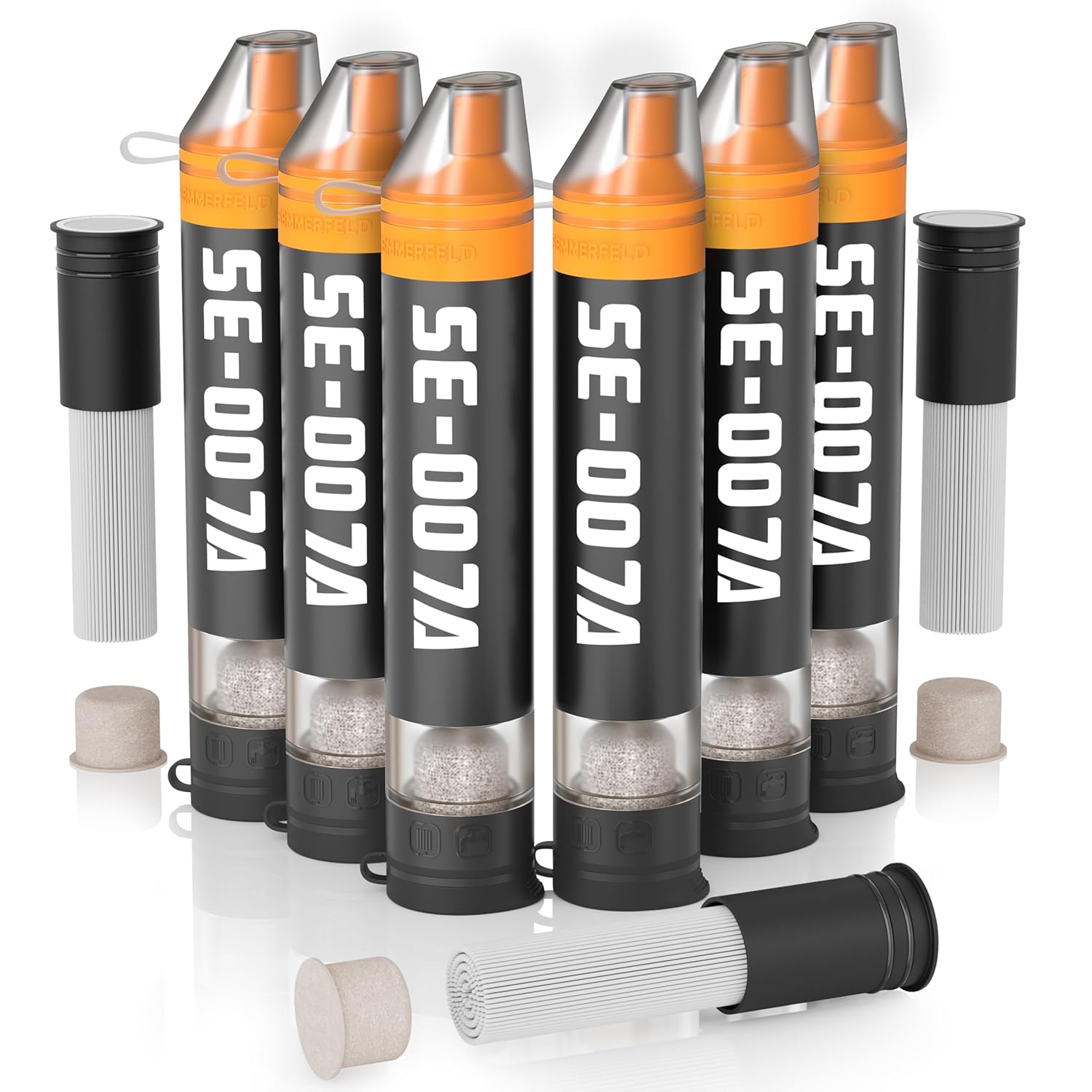 Personal Straw Water Filter for Hiking, Camping, and Travel