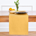 Solino Home Linen Table Runner 14 x 90 in Mustard Yellow - Linen