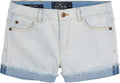 Lucky Brand Girls' Cuffed Jean Shorts Mid-High Rise - Comfortable