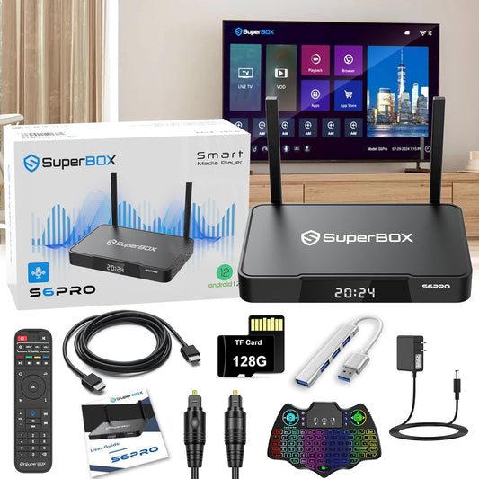 2025 Newest S-6 P.R.O with Voice Remote Control and 128G Tf Card