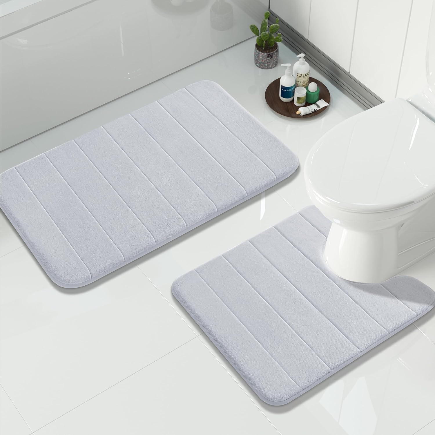 Yimobra Memory Foam Bath Mat Set for Ultimate Comfort & Safety