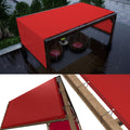 ColourTree 7 ft x 12 ft Red Waterproof Pergola Sun Shade Canopy