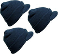 M MCGUIRE GEAR Genuine G.I. Winter Beanie Cap with Visor - Warm Wool