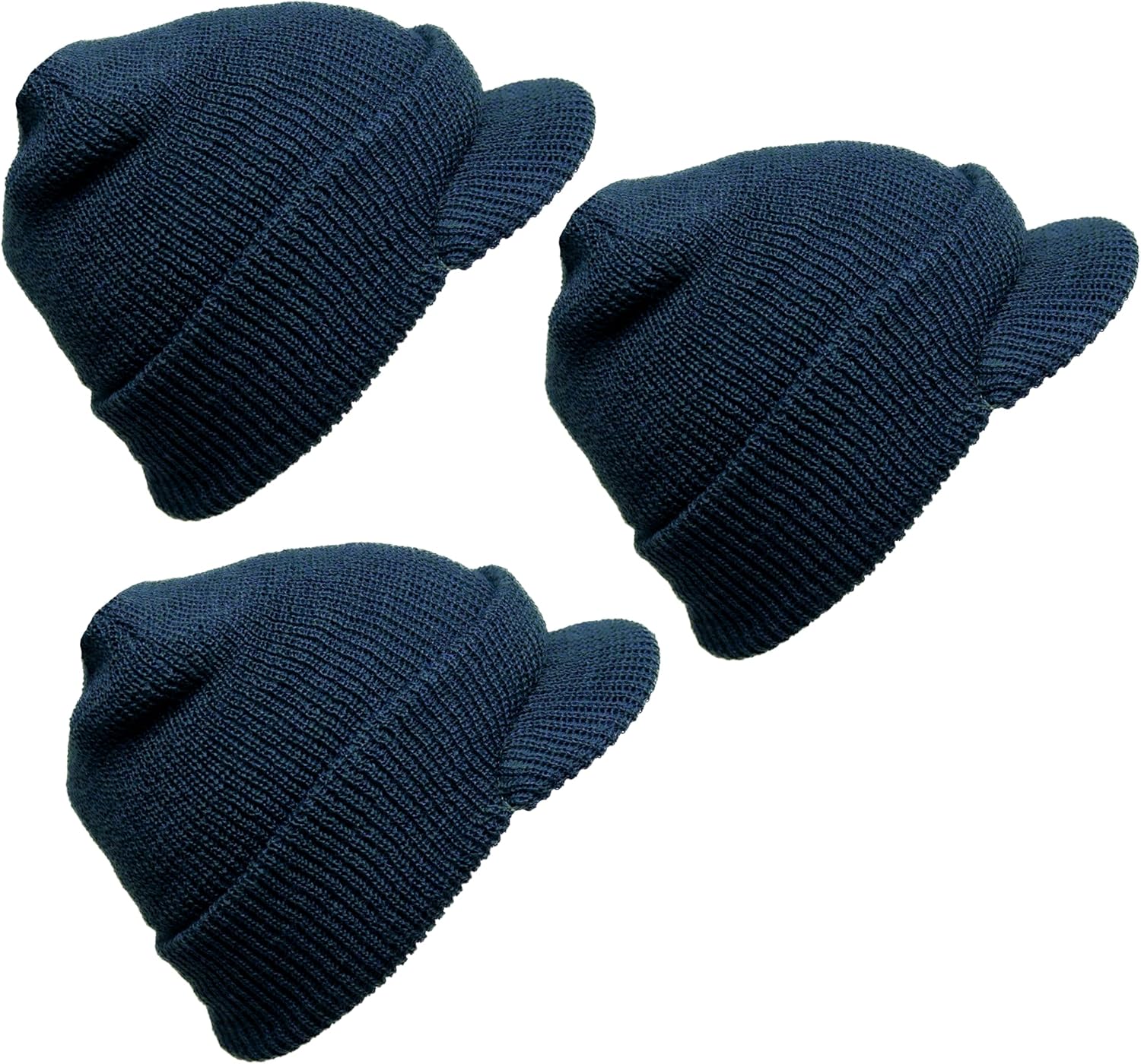 Genuine G.I. Winter Beanie Cap with Visor for Cold Weather