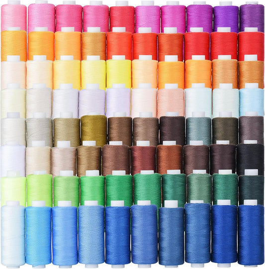 Simthread All Purpose Sewing Thread Set with 80 Assorted Spools