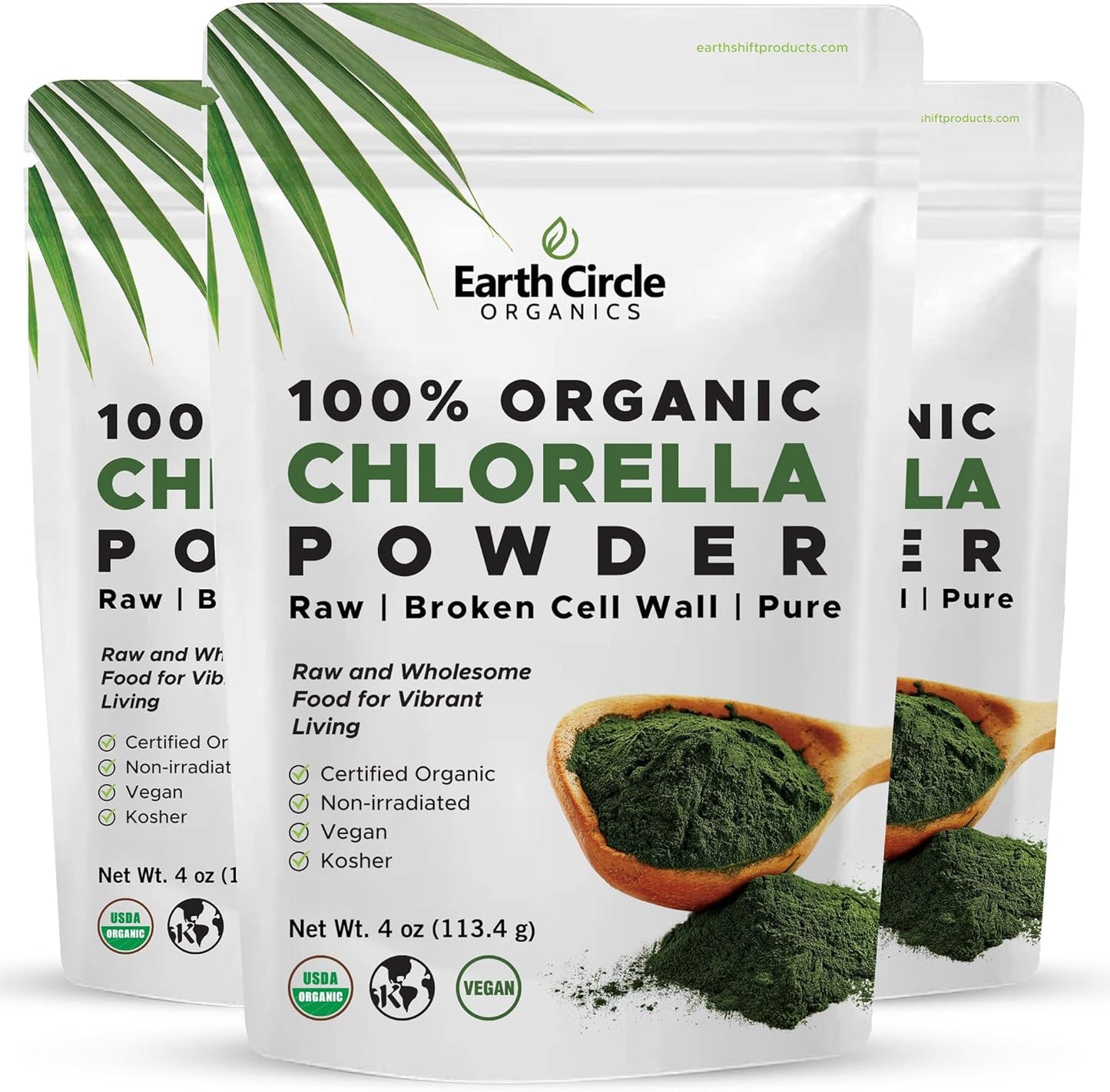 Organic Chlorella Powder Superfood for Health and Wellness