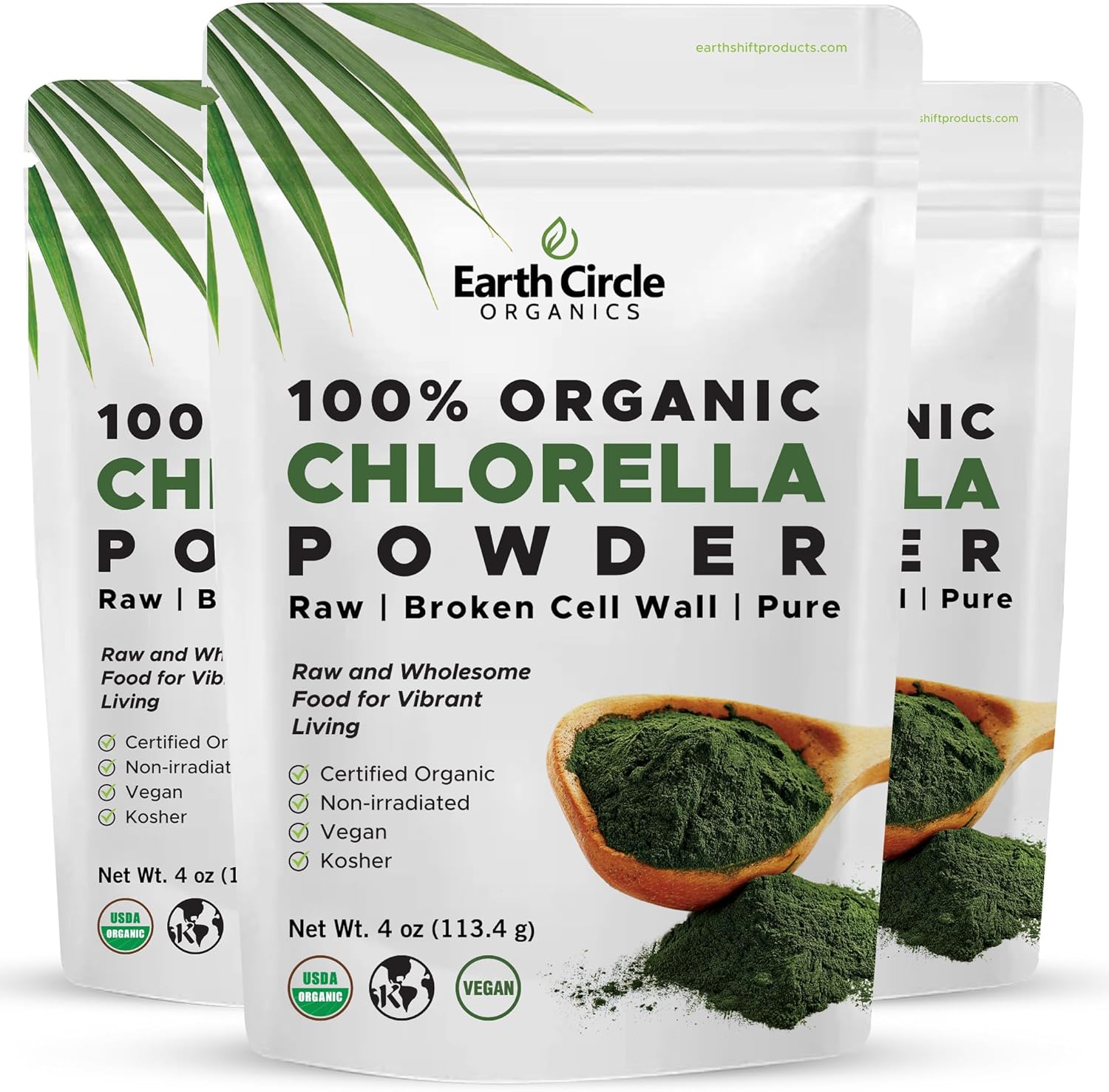 Organic Chlorella Powder Superfood for Health and Wellness